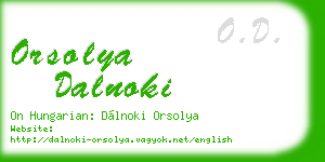 orsolya dalnoki business card