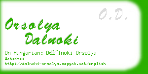 orsolya dalnoki business card